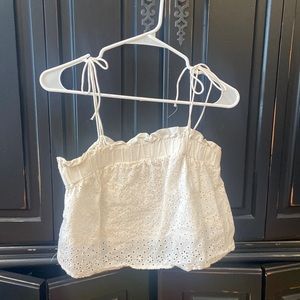 Cotton on white tank top